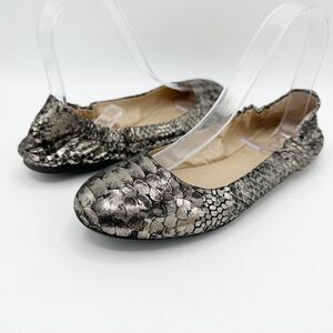 BCBG Paris Magie Metallic Stretch Ballet Flat 8